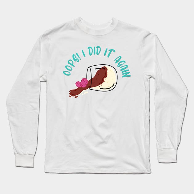 Chocolate Mousse Oops Dropped Dessert Long Sleeve T-Shirt by 4U2NV-LDN